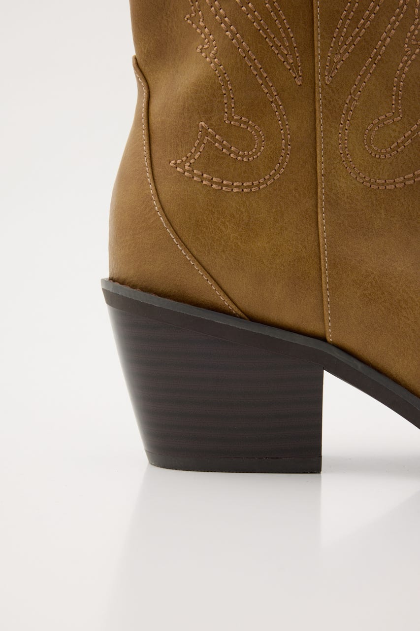 WESTERN SHORT ブーツ BEG S