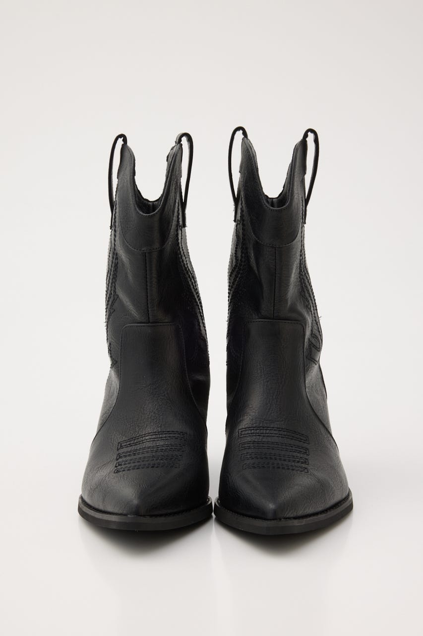 WESTERN SHORT ブーツ BLK M