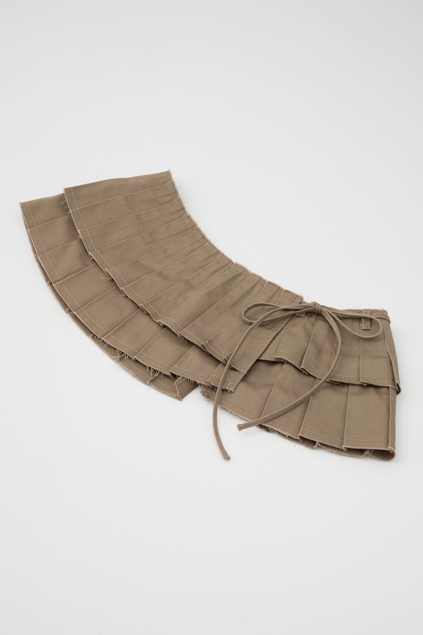 RAW EDGE WRAP スカート BEG FREE