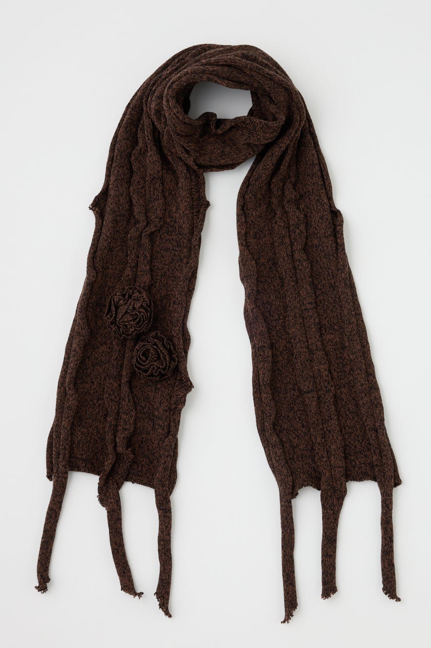 CORSAGE KNIT ストール BRN FREE