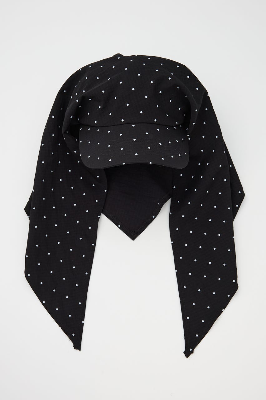 DOT BACK TIE キャップ BLK FREE