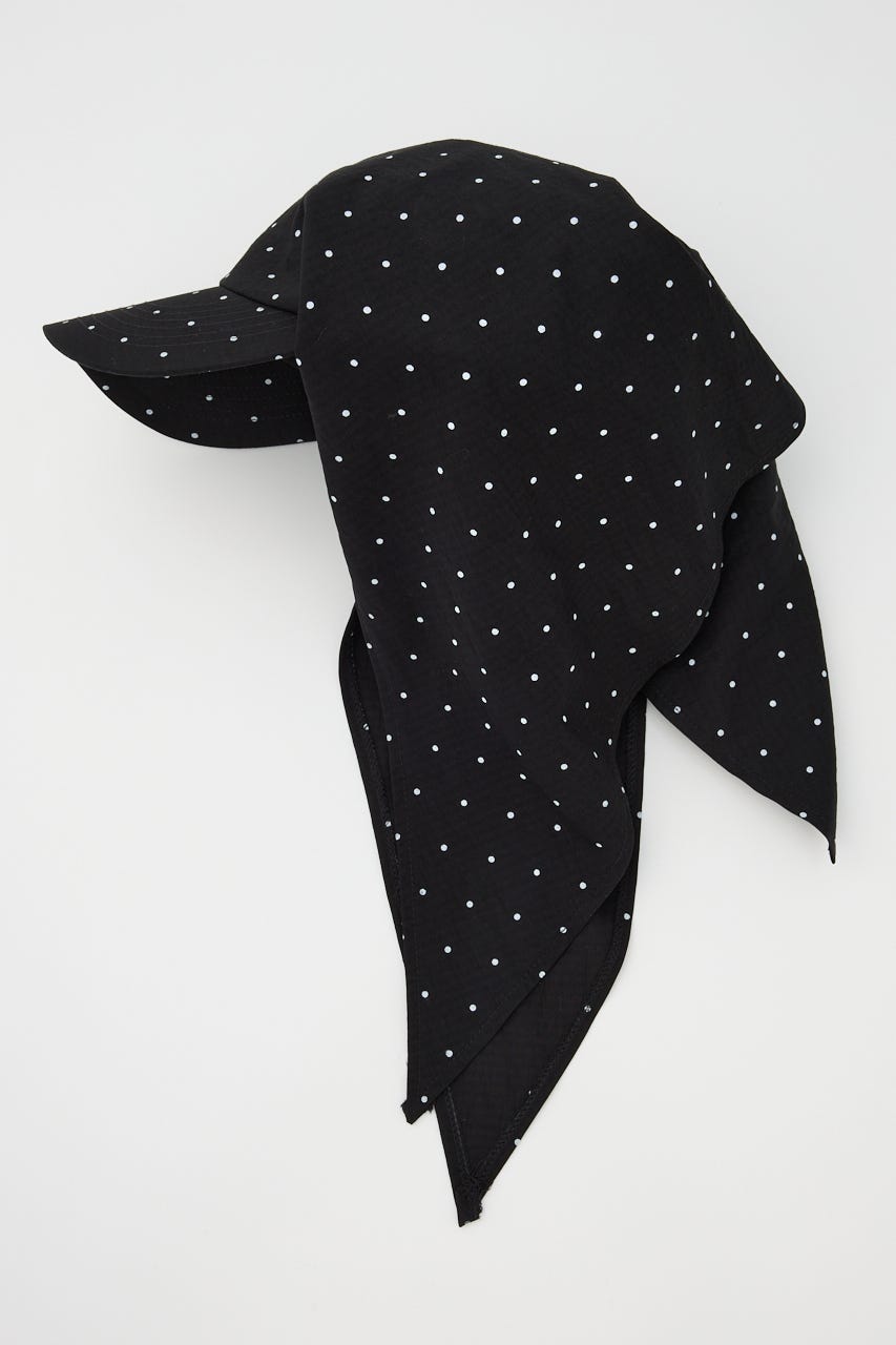 DOT BACK TIE キャップ BLK FREE