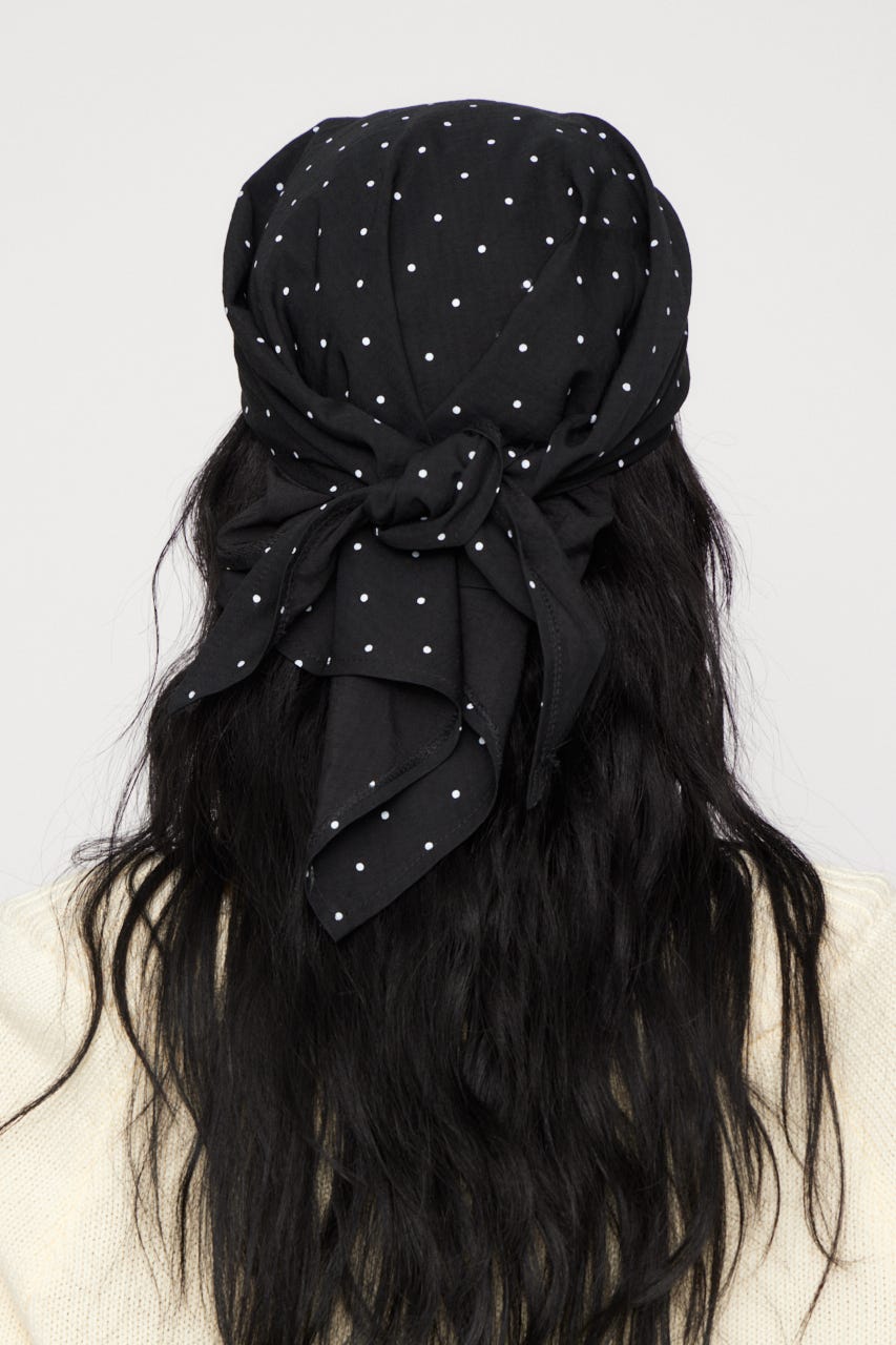 DOT BACK TIE キャップ BLK FREE