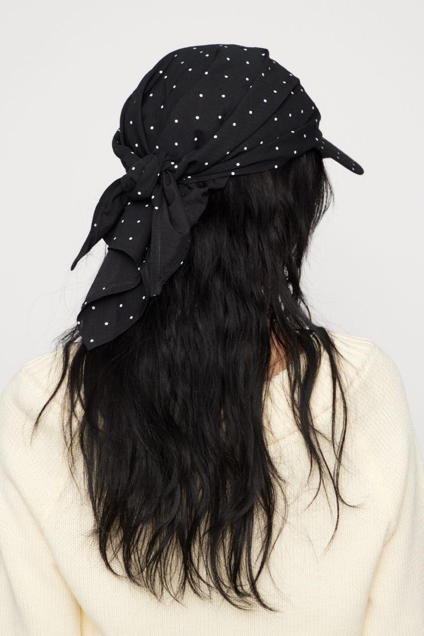 DOT BACK TIE キャップ BLK FREE