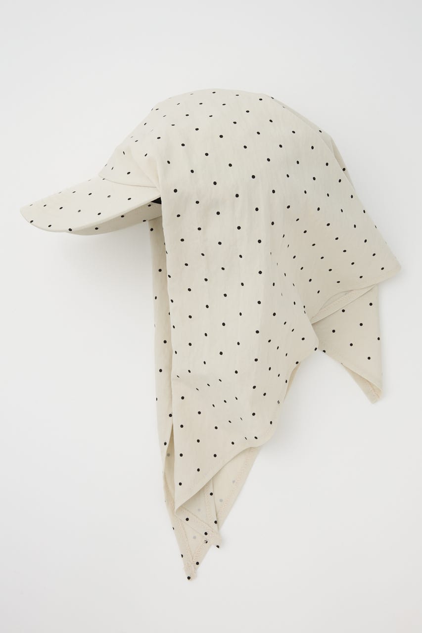 DOT BACK TIE キャップ WHT FREE