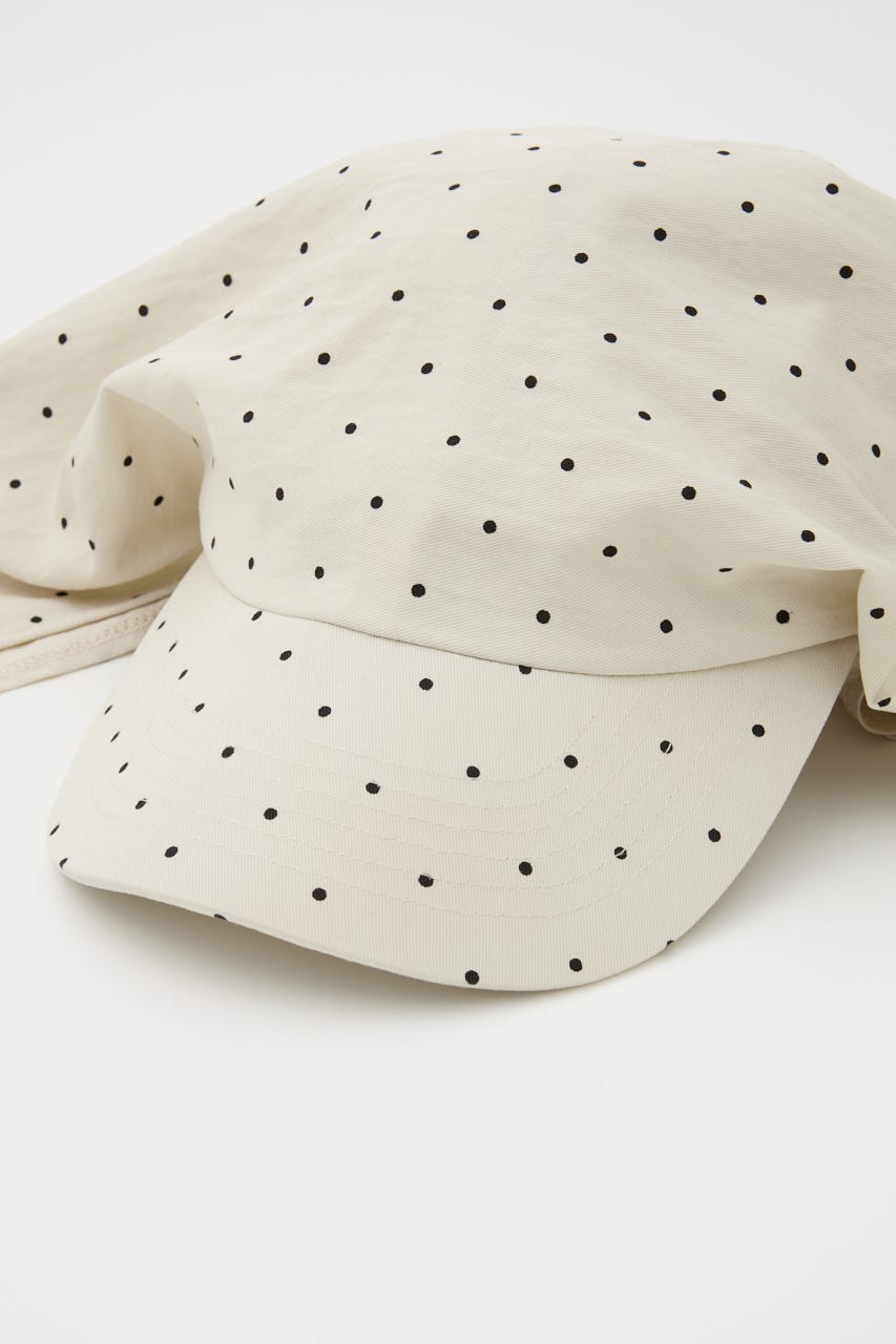 DOT BACK TIE キャップ WHT FREE