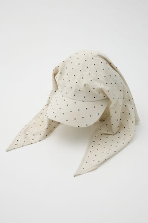 DOT BACK TIE キャップ