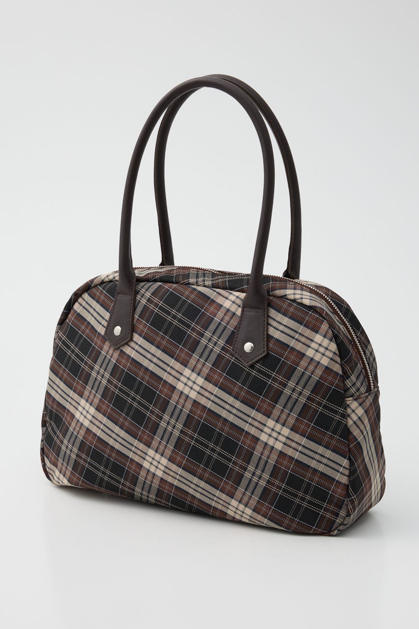 CHECK BOSTON バッグ BRN FREE