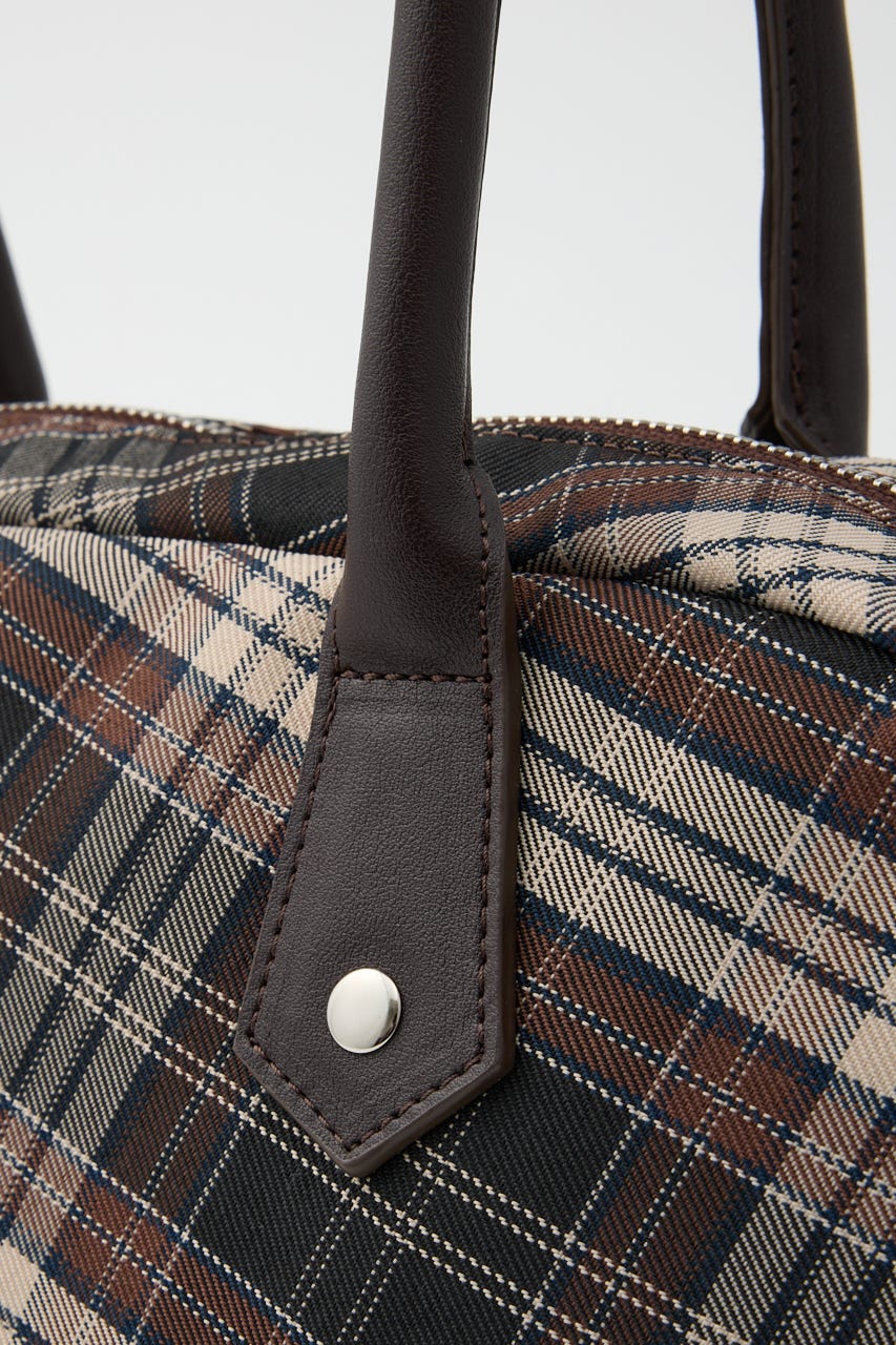 CHECK BOSTON バッグ BRN FREE