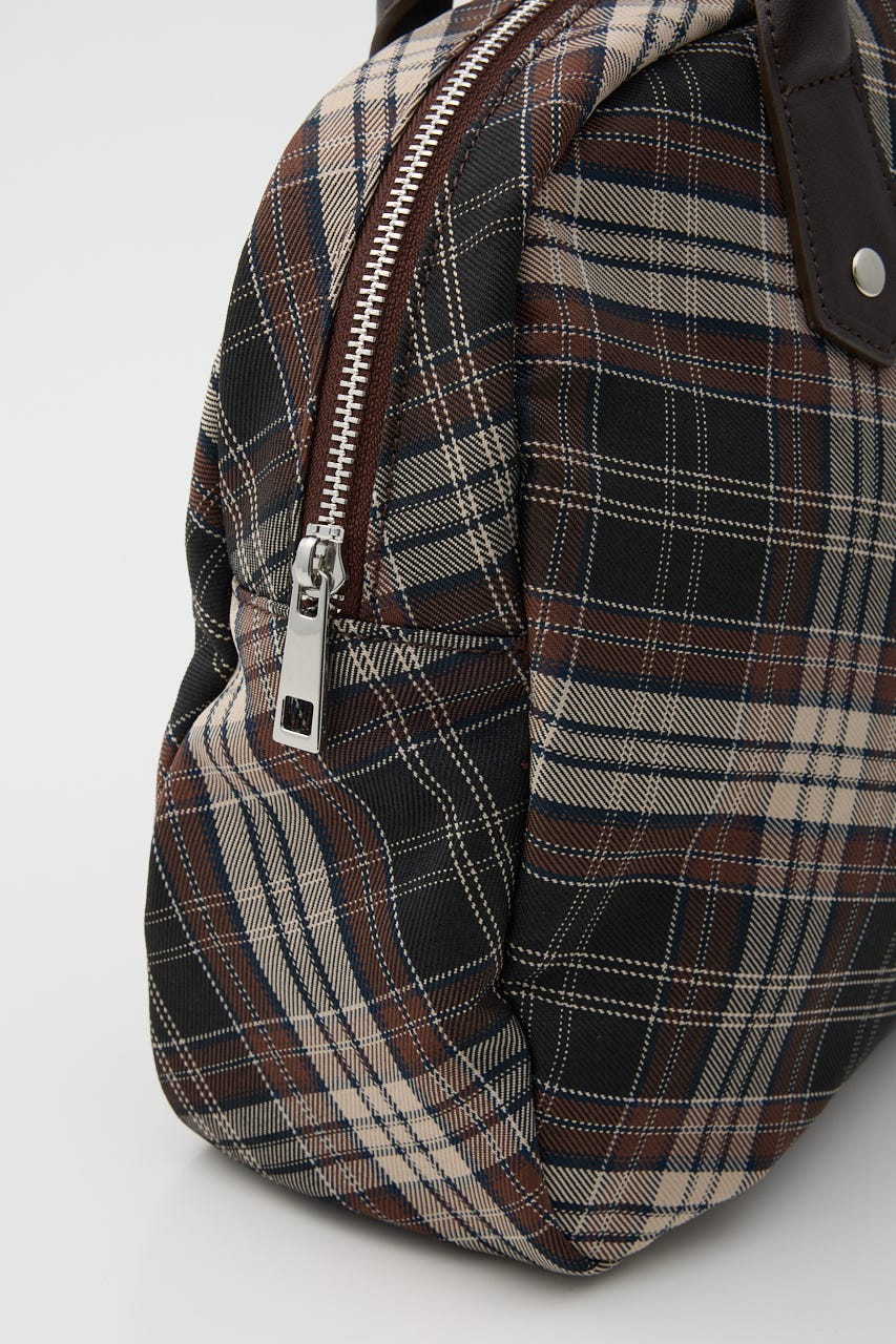 CHECK BOSTON バッグ BRN FREE