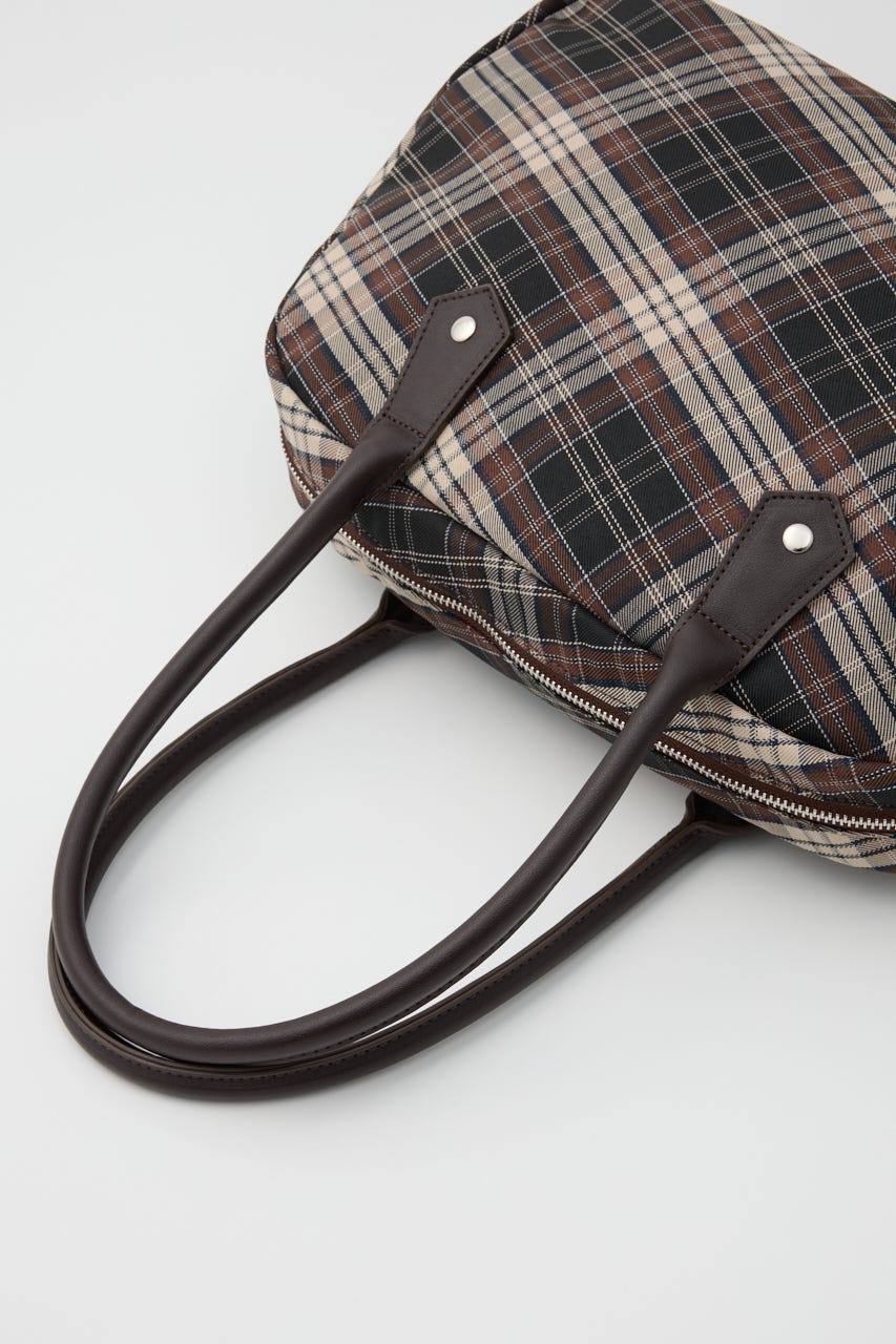 CHECK BOSTON バッグ BRN FREE