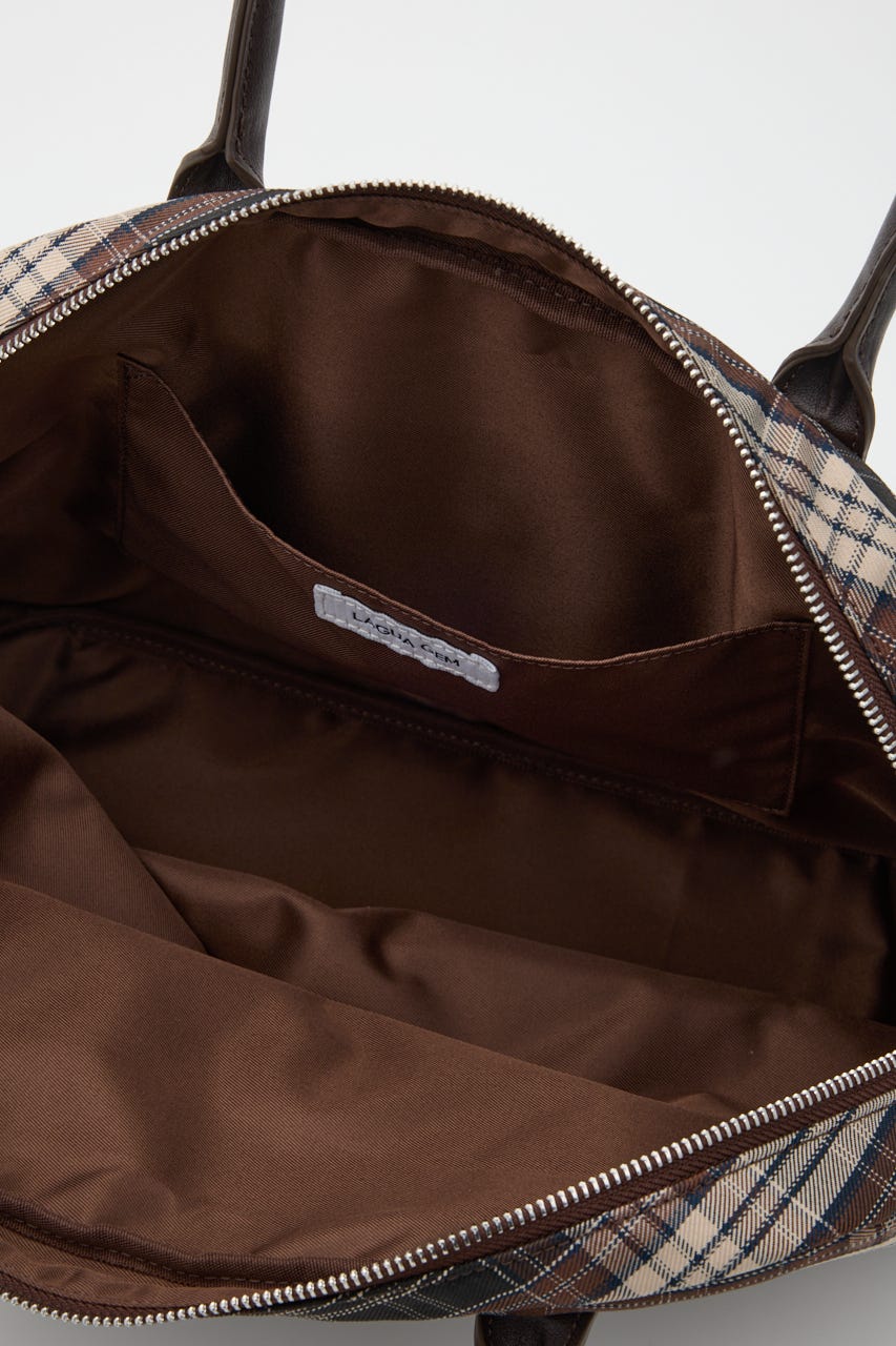 CHECK BOSTON バッグ BRN FREE