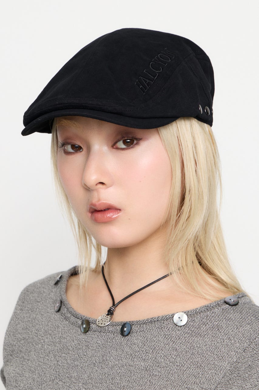 METAL BUTTON ハンチング BLK FREE