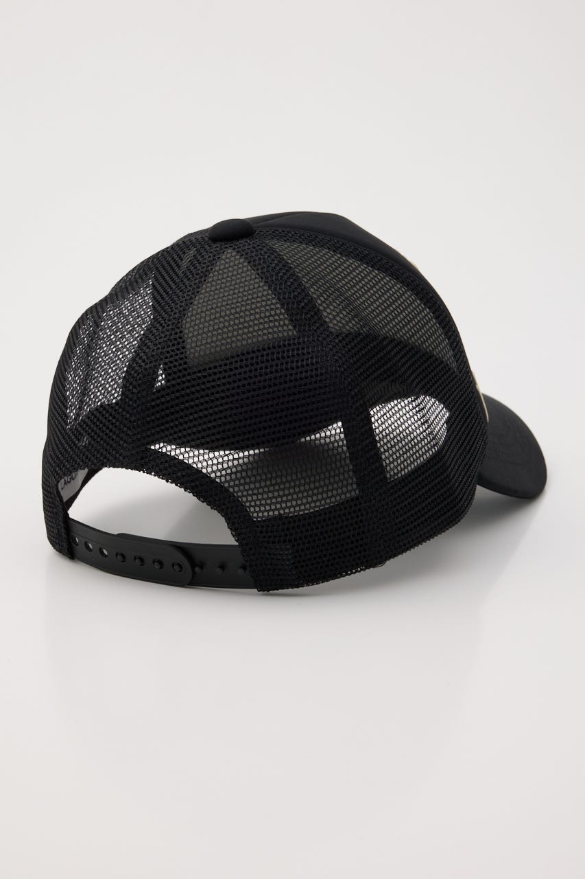 LETTERING MESH キャップ BLK FREE