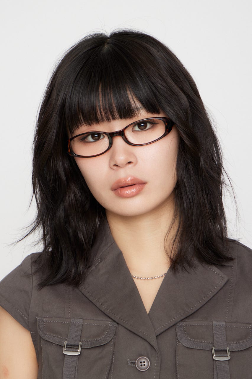 CURVE SHAPE アイウェア BRN FREE