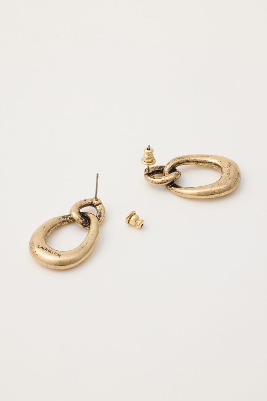 TWIST HOOP ピアス GLD FREE