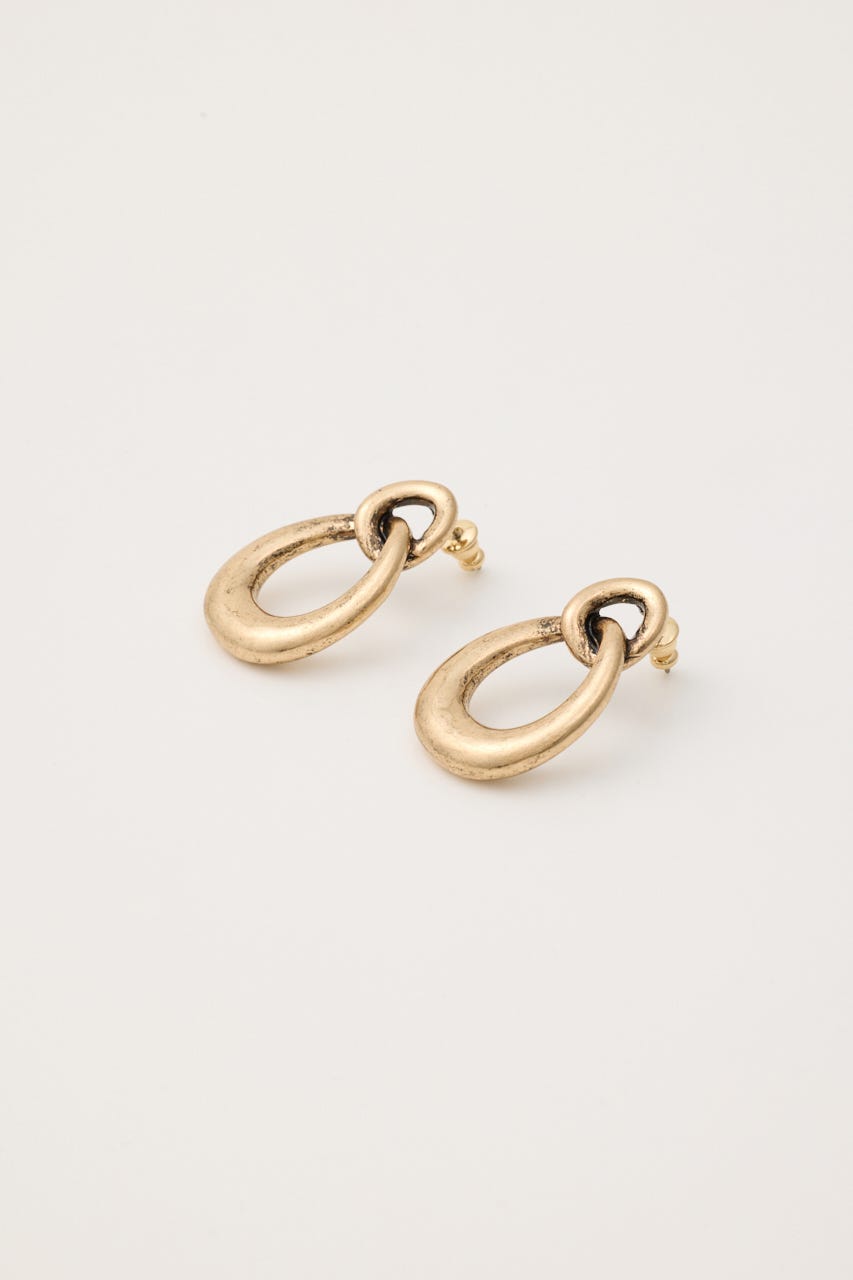 TWIST HOOP ピアス GLD FREE