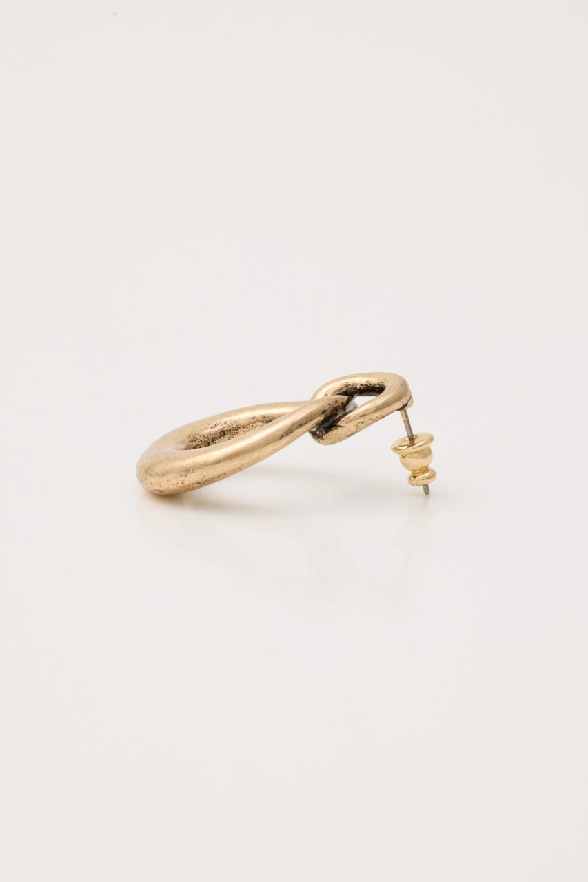 TWIST HOOP ピアス GLD FREE
