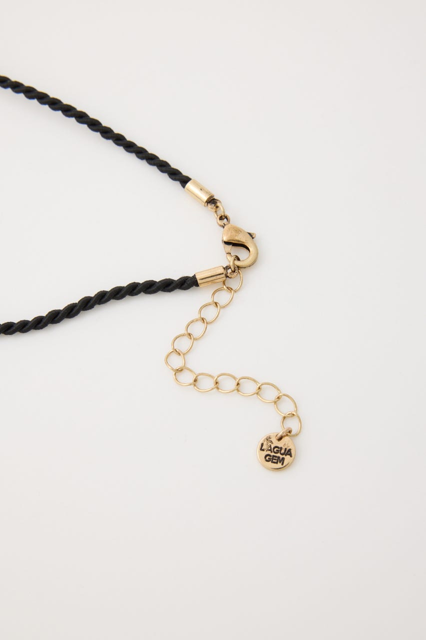 METAL STONE SET ネックレス GLD FREE