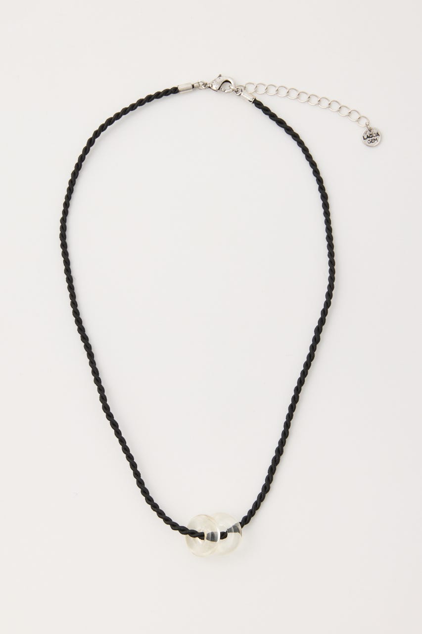 METAL STONE SET ネックレス SLV FREE
