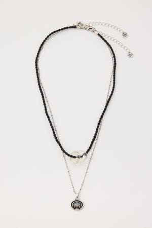METAL STONE SET ネックレス