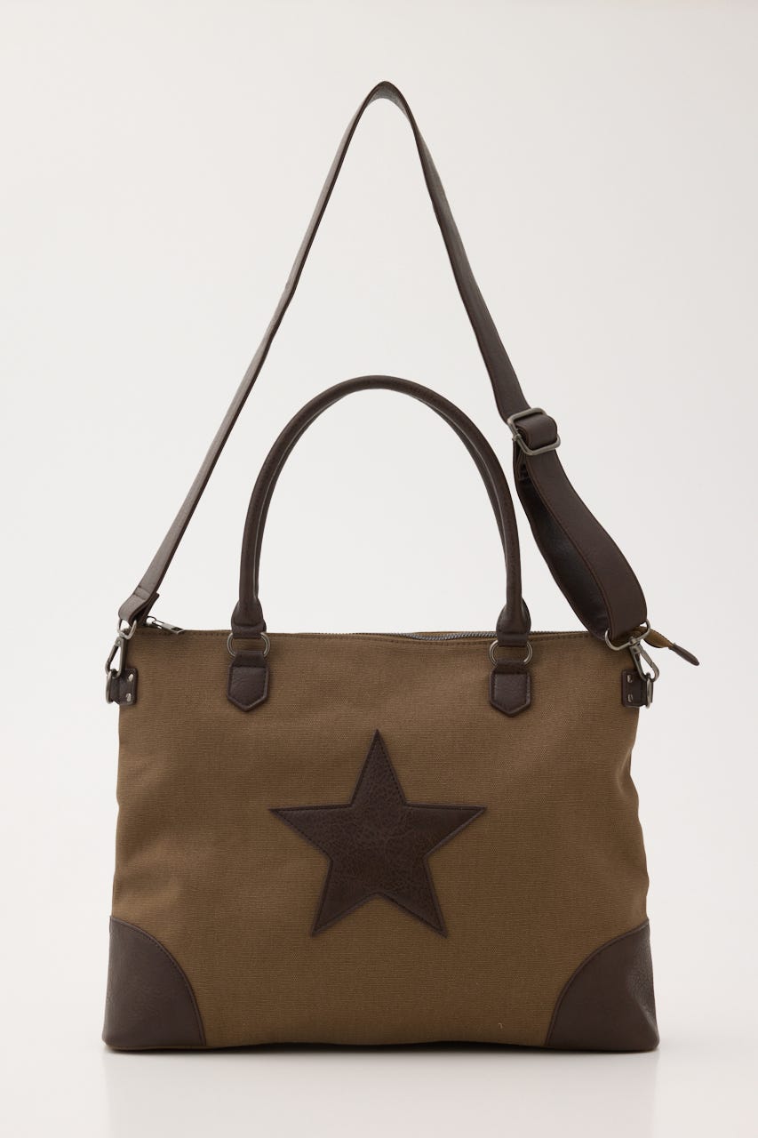 STAR CANVAS バッグ BRN FREE