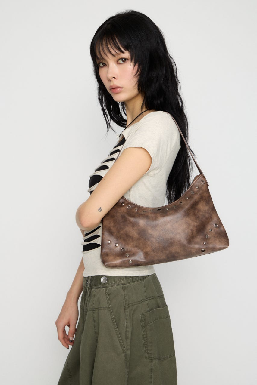 BASIC STUDS バッグ BRN FREE
