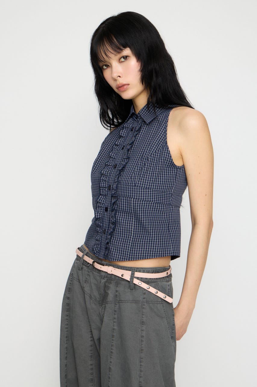 STUDS THIN ベルト PNK FREE