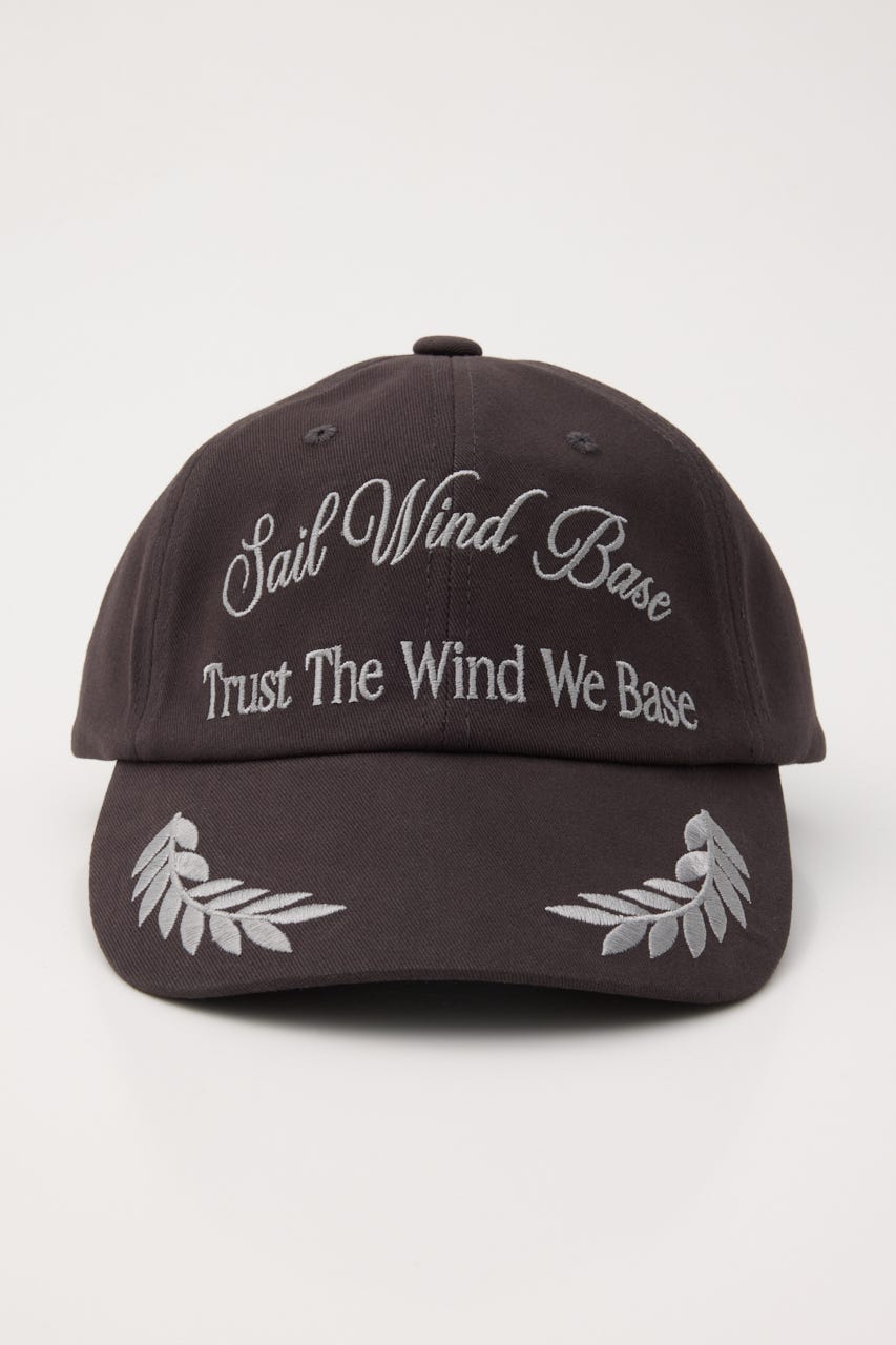 LETTERING LEAF キャップ BRN FREE