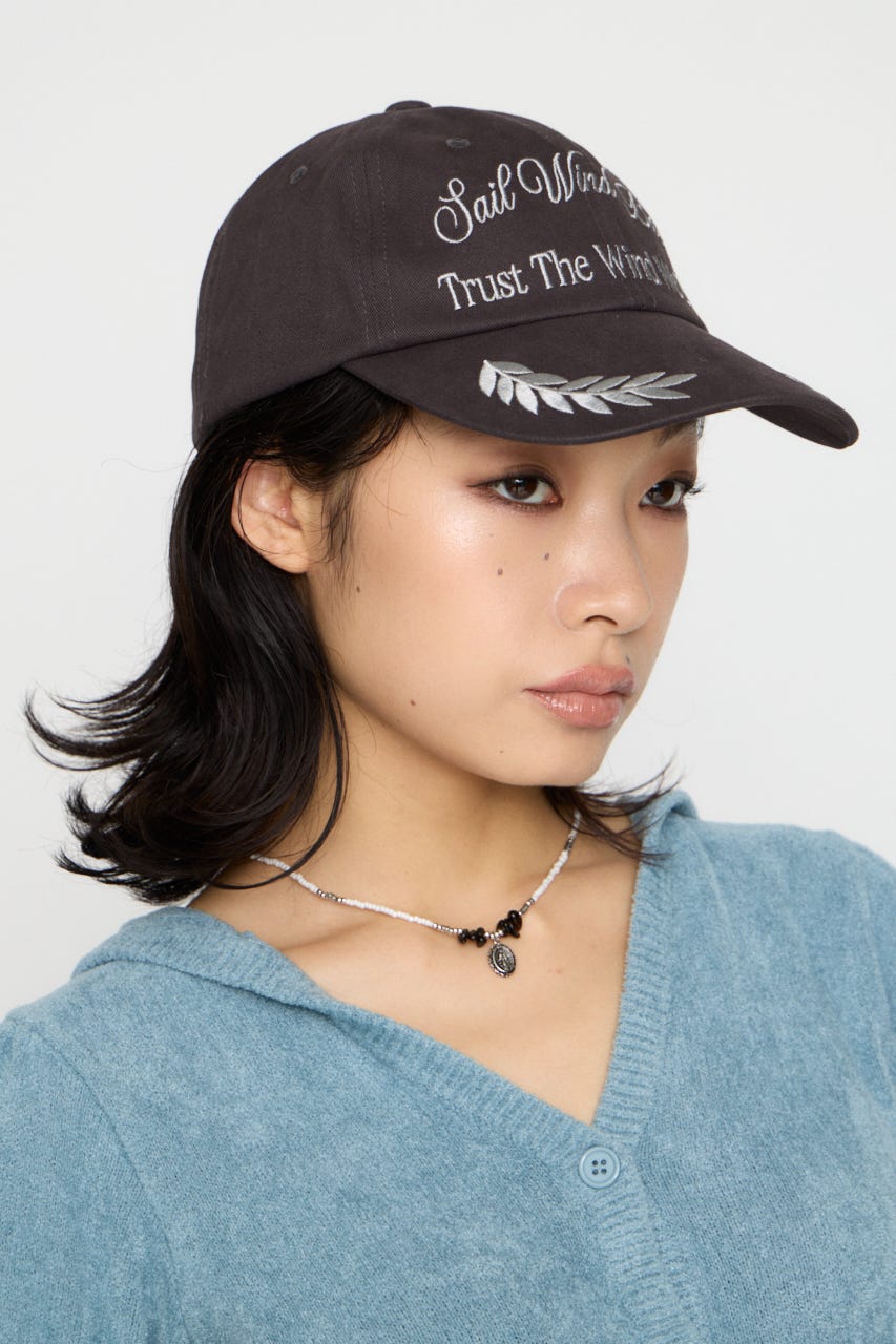 【SET PRICE対象】LETTERING LEAF キャップ C.GRY FREE