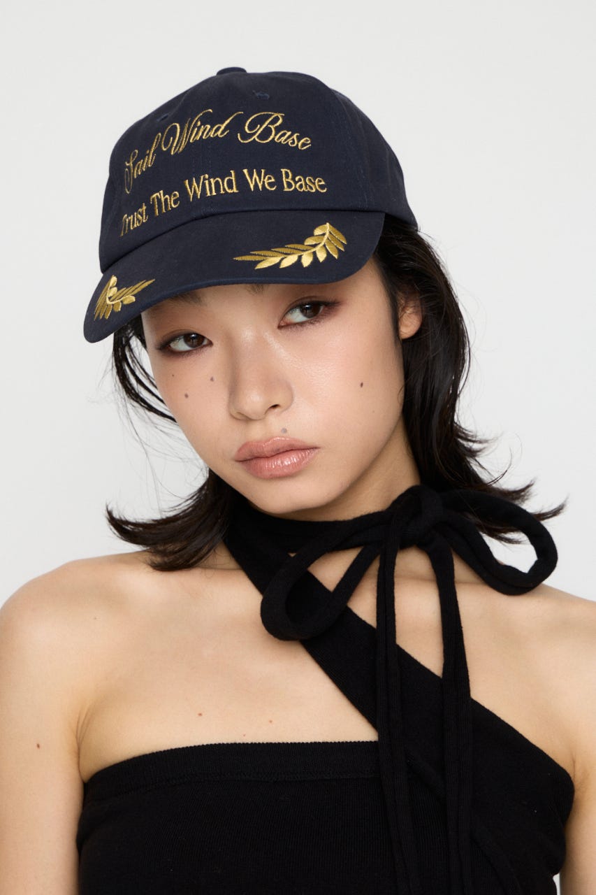 【SET PRICE対象】LETTERING LEAF キャップ NVY FREE
