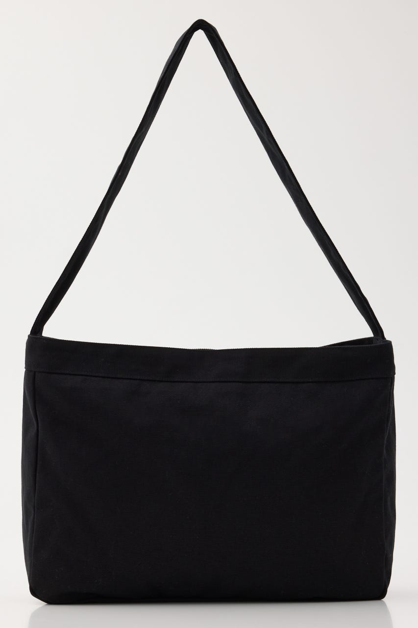 LETTERING COTTON BIG バッグ BLK FREE