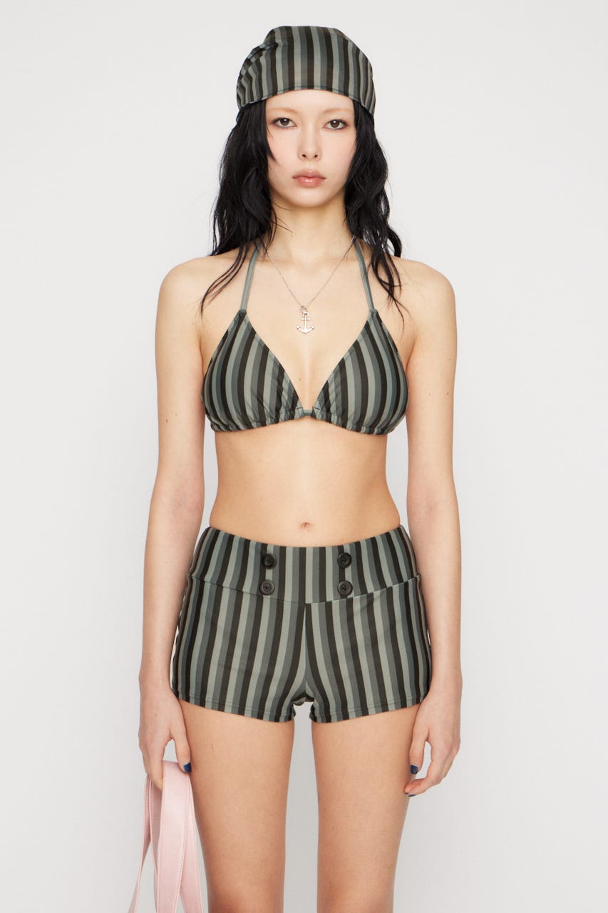 STRIPE SET ビキニ BLK FREE