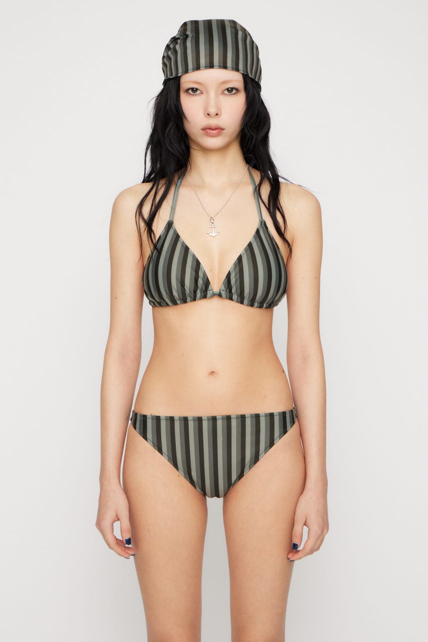 STRIPE SET ビキニ BLK FREE