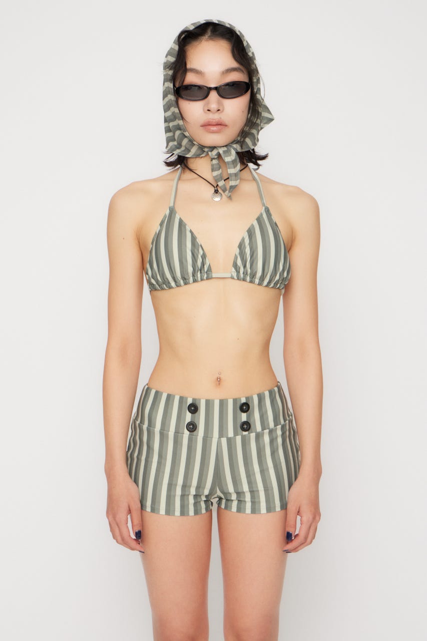STRIPE SET ビキニ GRY FREE
