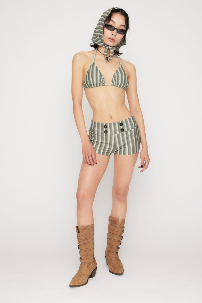 STRIPE SET ビキニ GRY FREE