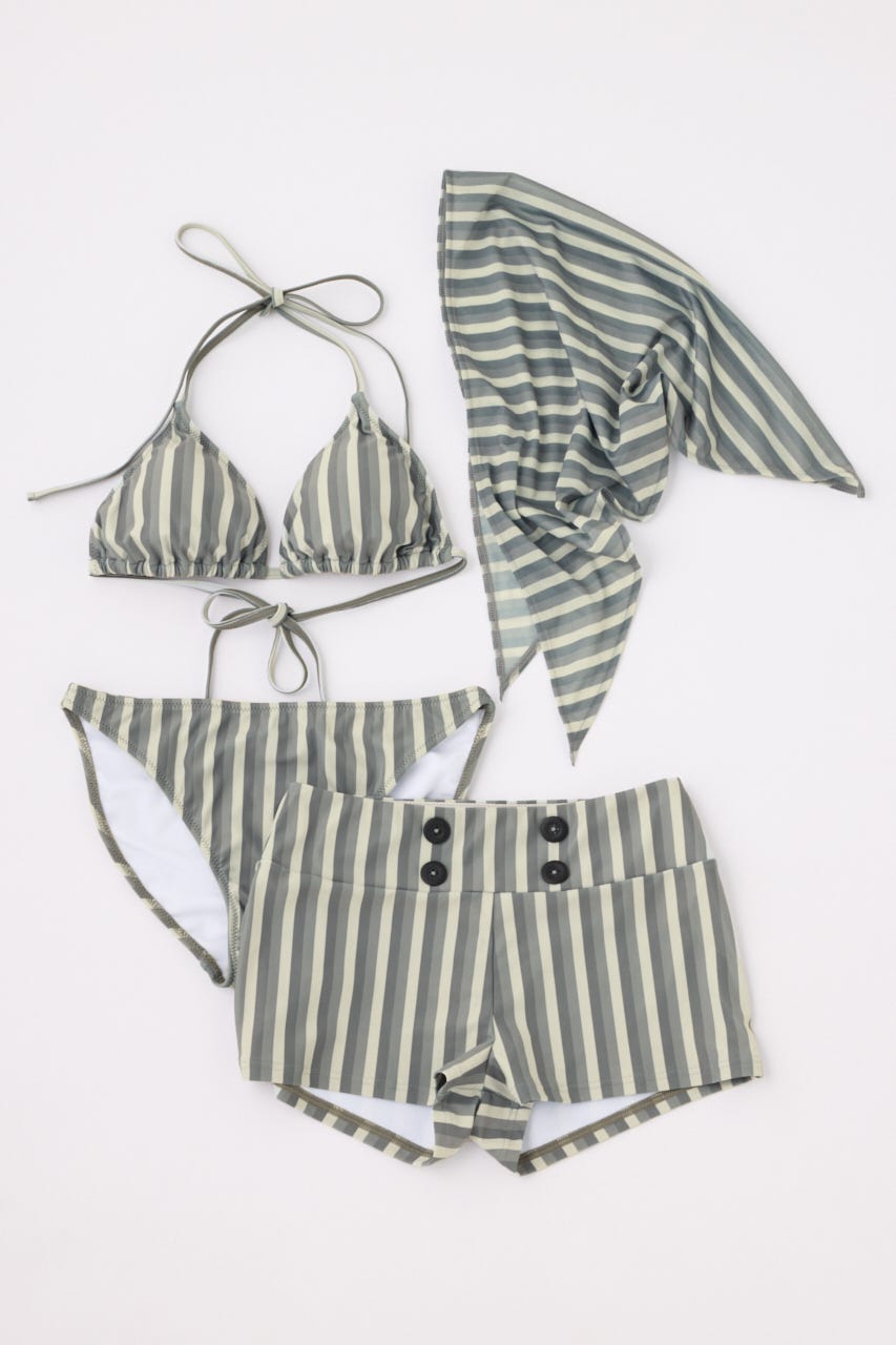 STRIPE SET ビキニ GRY FREE