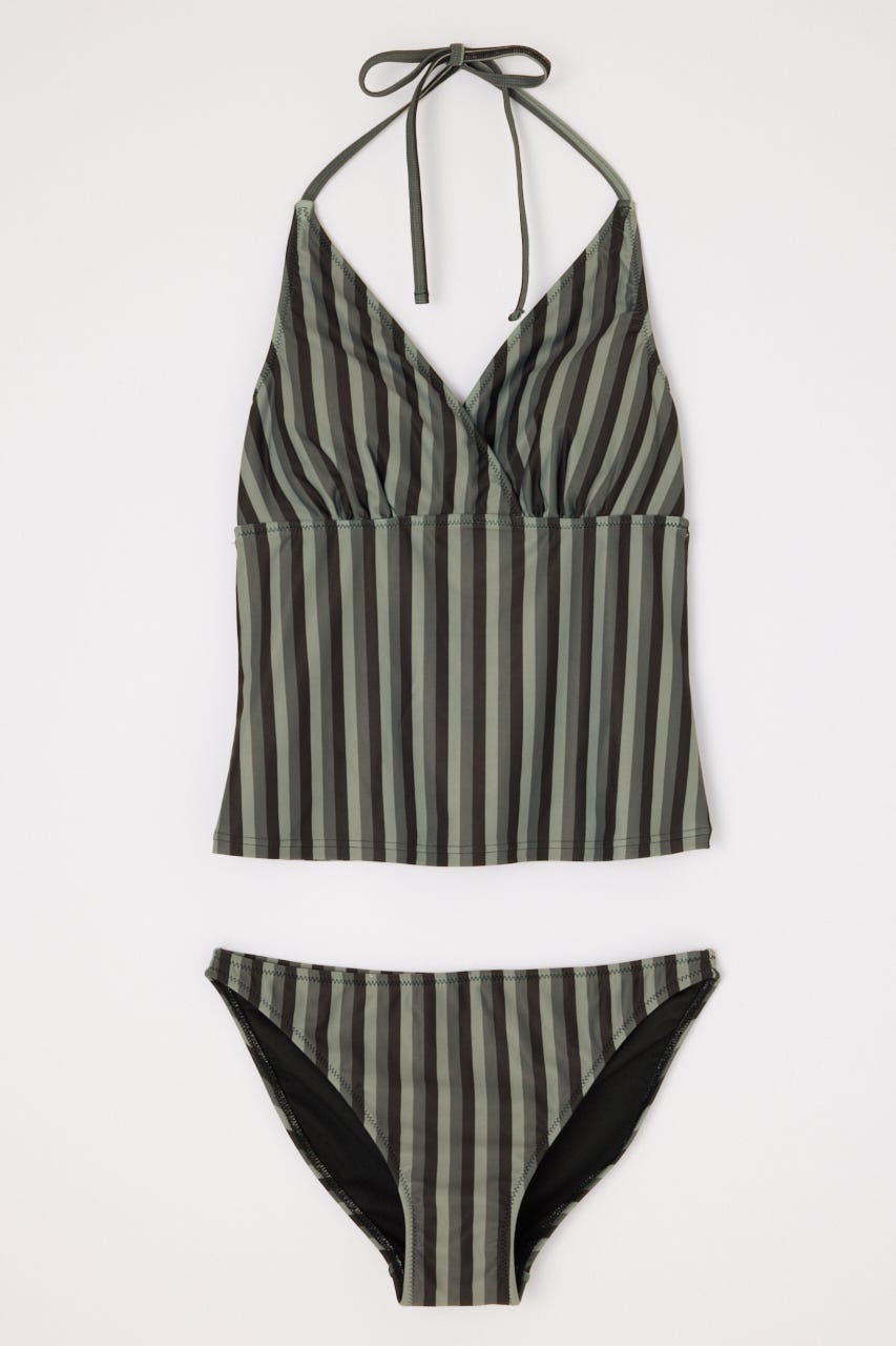 STRIPE SET タンキニ BLK FREE