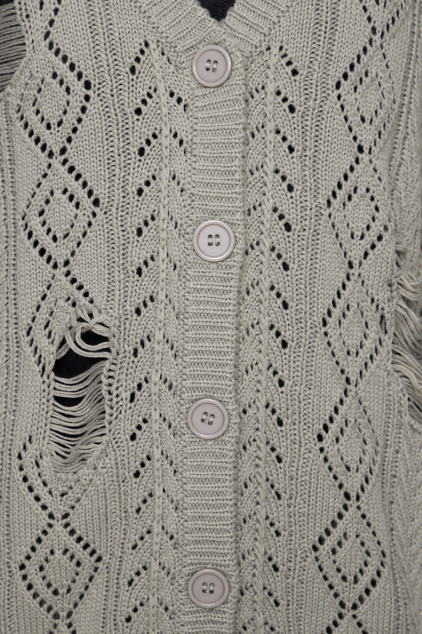 LOW GAUGE  CRASH OVER カーディガン GRY FREE