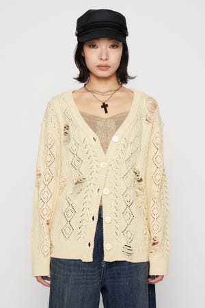 LOW GAUGE  CRASH OVER カーディガン