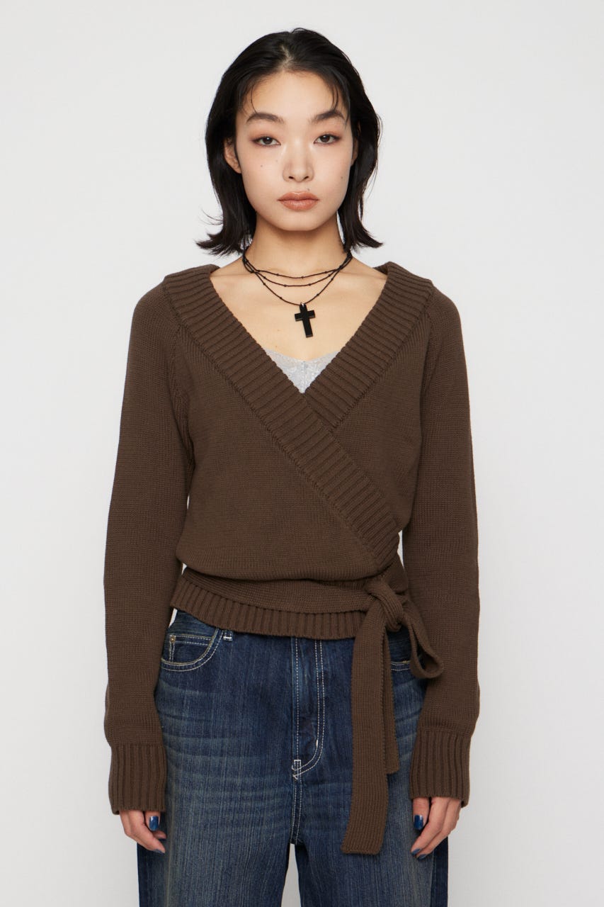 CACHECOEUR LIKE KNIT トップス BRN FREE