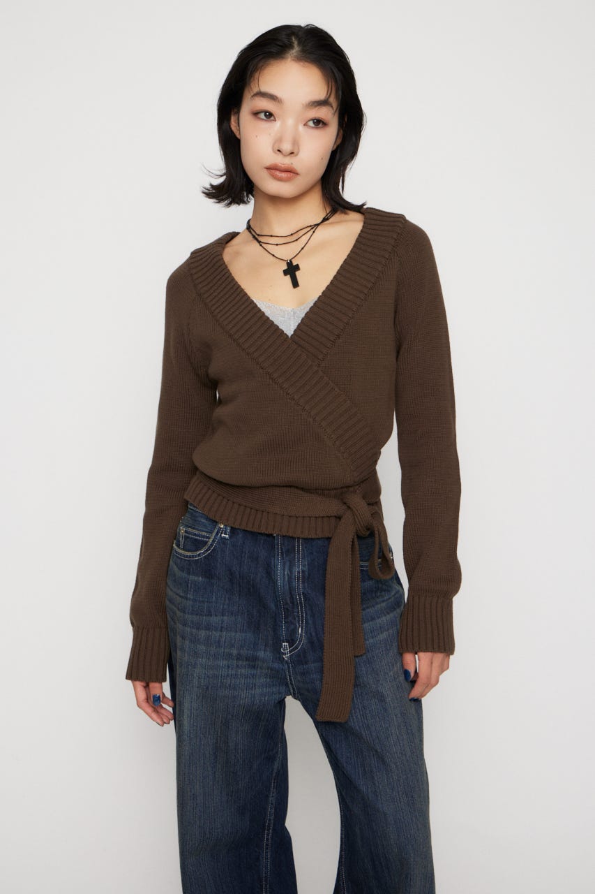 CACHECOEUR LIKE KNIT トップス BRN FREE