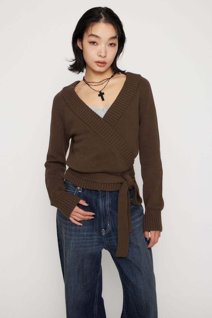 CACHECOEUR LIKE KNIT トップス BRN FREE