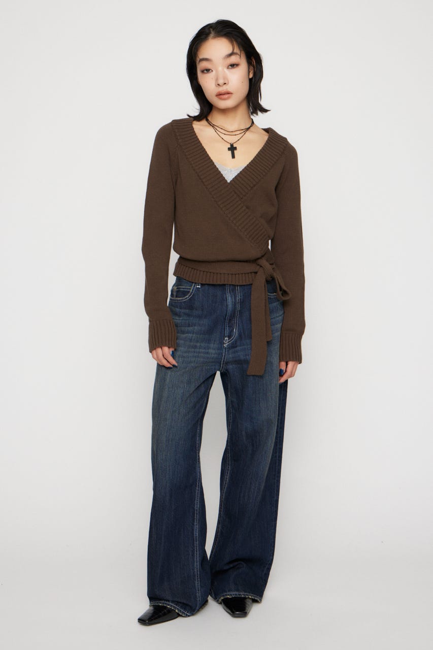 CACHECOEUR LIKE KNIT トップス BRN FREE