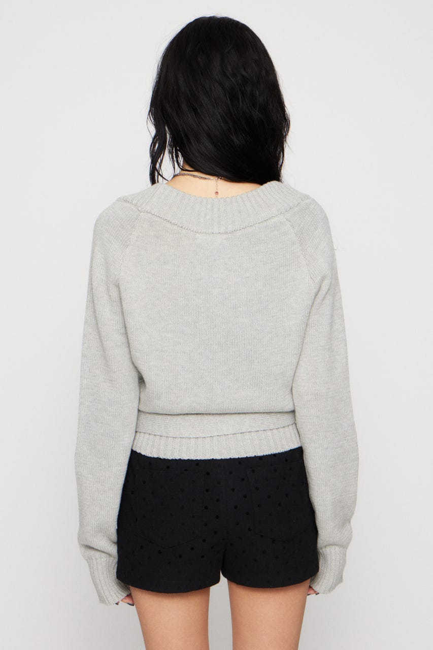 CACHECOEUR LIKE KNIT トップス GRY FREE