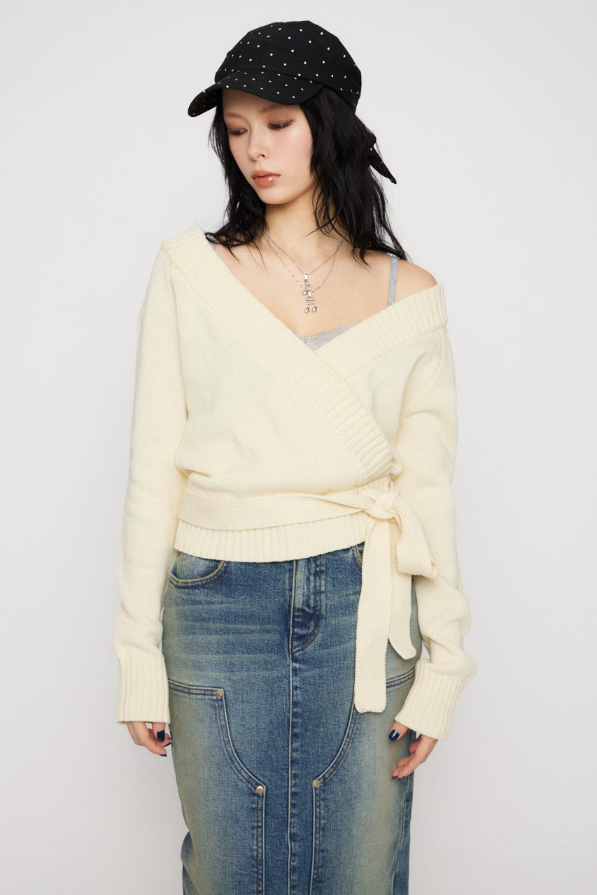 CACHECOEUR LIKE KNIT トップス IVOY FREE