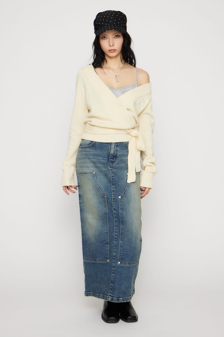 CACHECOEUR LIKE KNIT トップス IVOY FREE