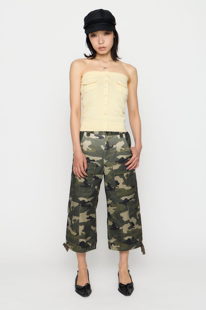 FRONT BUTTON BARE トップス IVOY FREE
