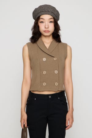 DOUBLE BUTTON KNIT ベスト