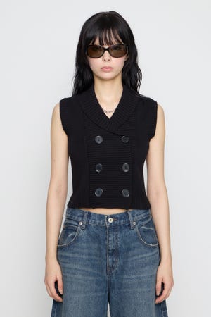 DOUBLE BUTTON KNIT ベスト